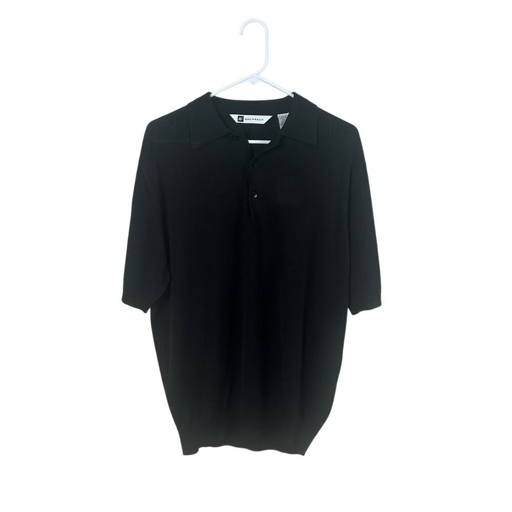 Bachrach Black Dress Shirt size M NWT